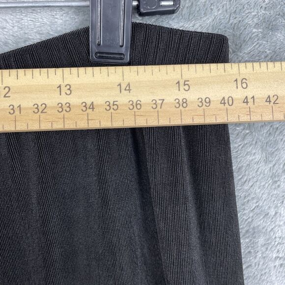 Chicos Travelers Slinky Pants (3) XL Short Black Pull On Minimalist Stretchy USA - Picture 6 of 9